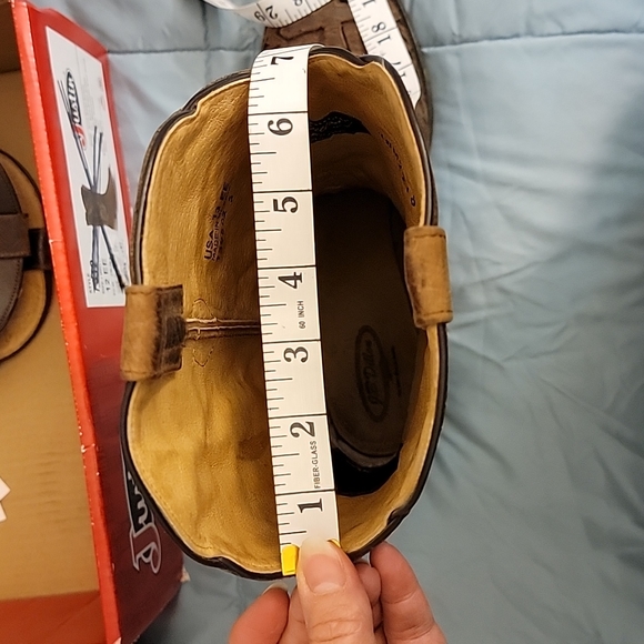 J B Dillon Brown Cross Cowboy Boots - Picture 8 of 11